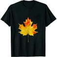 thumbnail image 1 of Maple Leaf Autumn Tree Orange Fall Leaves Season T-Shirt, 1 of 5
