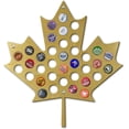 thumbnail image 1 of Torched Maple Leaf Beer Cap Holder Wall Mount Display Decor 19"x16"x0.25", 1 of 3