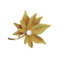 thumbnail image 1 of Maple Leaf Brooch For Women Elegant Enamel Pin Versatile Outfit Accessory Gift, 1 of 21
