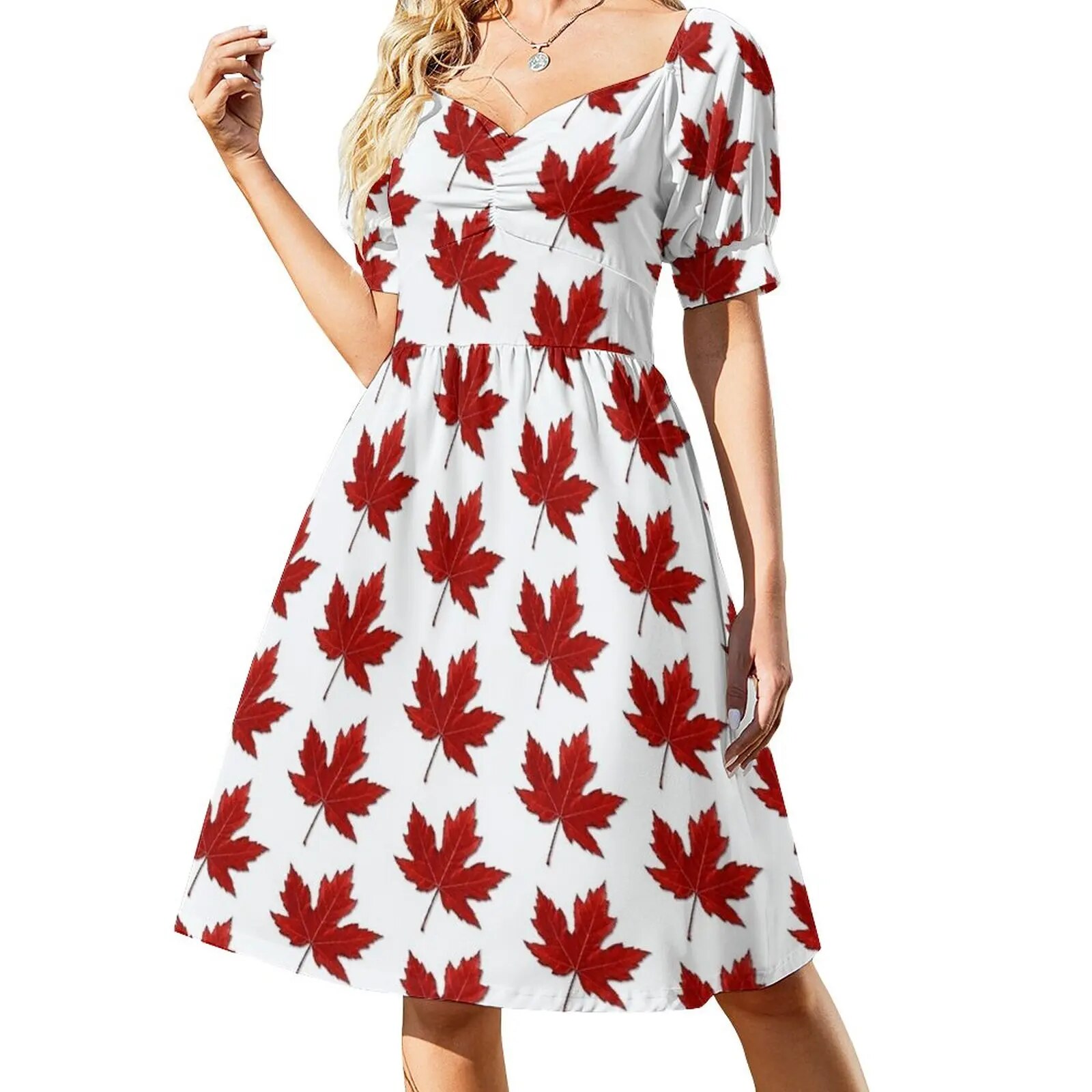 Maple Leaf Canadian Flag Dress sensual sexy dress for women clothes for  women wedding dresses for woman