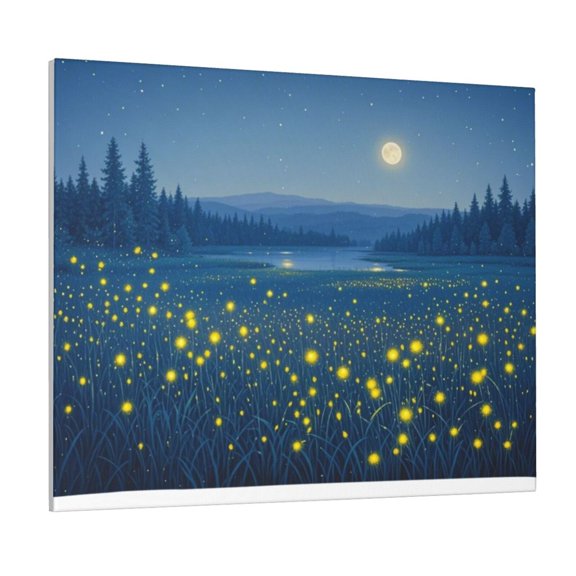 Maple Leaf Canvas Paintings Firefly Modern Wall Art For Living Room Bedroom Kitchen Office Home Decor 16 X 20