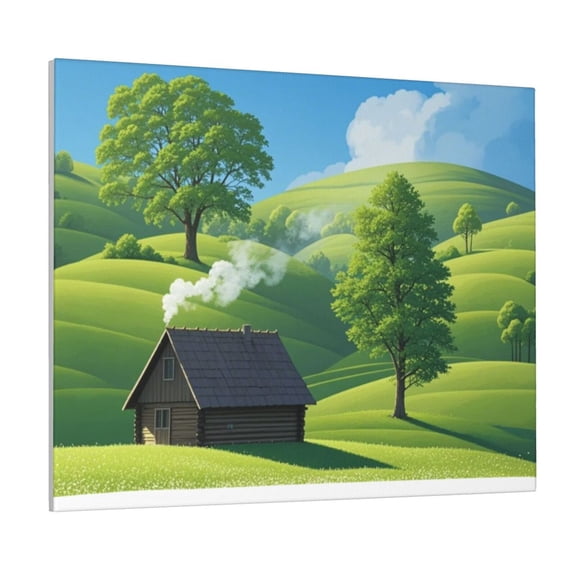 Maple Leaf Canvas Paintings Green Tree Cuadros Para Sala For Living Room Bedroom Kitchen Office Home Decor 16 X 20