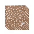 thumbnail image 1 of Maple Leaf Cloth Napkins Set of 4 Reusable Dinner Napkins, Retro Fall Dark Beige Autumn Leaves Cocktail Napkin Washable Table Napkins for Wedding/Holiday Party/Baby Shower 20"x20", 1 of 7
