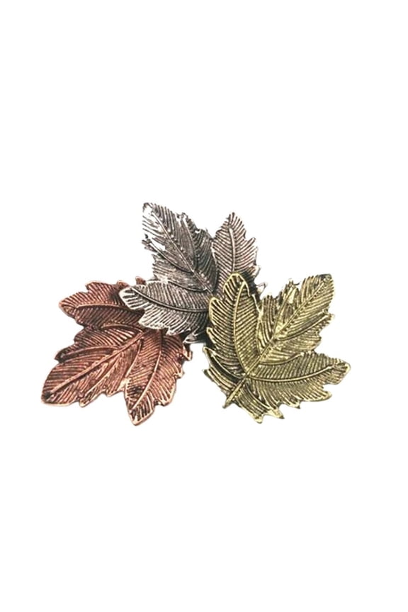 Maple Leaf Collar Pin Brooch Colorful Rhinestone Maple Leaf Shaped Brooch Pins Clothes For Women Wedding Leaves Pins And Broches Metal Badges Brooch Jewelry