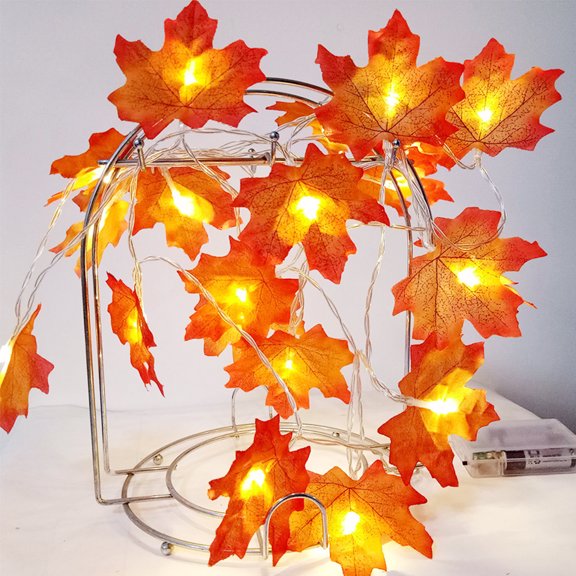 Maple Leaf Decorative String Lights