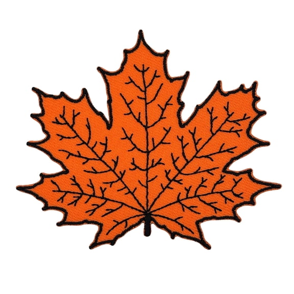 Maple Leaf Embroidered Iron-on Patch