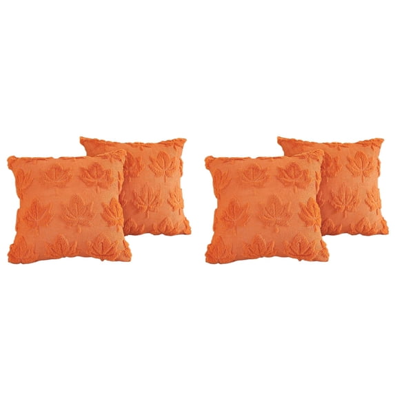 Maple Leaf Fall Pillow Covers 18 x 18 Set of 2 Decorative Autumn Harvest Throw Pillow Cases Soft Plush for Farmhouse Sofa Bed Home