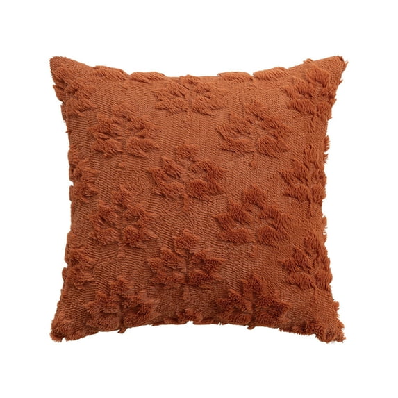 Maple Leaf Fall Pillow Covers 20x20 Inch Autumn Harvest Decorative Throw Pillow Cases Soft Plush Polyester Couch Cushion Covers for Farmhouse Sofa Bed Room Home Decor Orange Seasonal