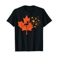 thumbnail image 1 of Maple Leaf Flamingo Cute Fall Autumn Thanksgiving Men T-Shirt, 1 of 5