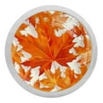 thumbnail image 1 of Maple Leaf Fluorescent Drawer Pulls with Screws: Round 4-Pack Glow-in-the-Dark Knobs for Kitchen Cabinets, Wardrobes, Dressers - Stylish Kitchen Hardware and Drawer Decor, 1 of 6