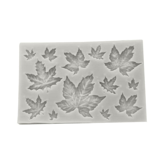 Maple Leaf Fondant Mold, Qiopertar Under $5 Leaf Maple Leaf Fondant Cake Decoration Baking Tool Chocolate