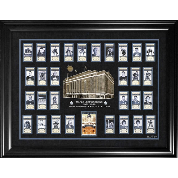 Maple Leaf Gardens Final Season Replica Ticket Set Framed Print