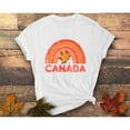 thumbnail image 1 of Maple Leaf Graphic Tee Autumn T Shirt Tops Comfortable Cotton Short Sleeve Round Neck White S-5XL, 1 of 4