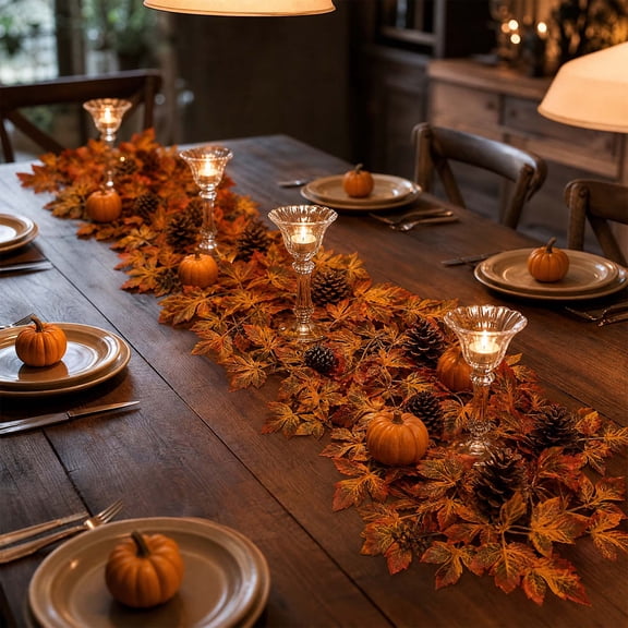 Maple Leaf Letter S, Oversized Wall Decor, Fall Ornament, Lifelike Leaf Detailing, Tool-Free Hanging System, and Long-Lasting Artificial Build for Living Room, Wedding, and Party Scene.