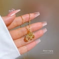 thumbnail image 1 of Maple Leaf Light Luxury Jewelry Set - Elegant Titanium Steel Necklace and Earrings, Minimalist INS Style Pendant, 1 of 1