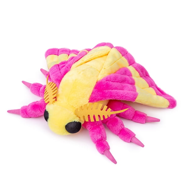 Maple Leaf Moth Plush Toy, Realistic Rosy Maple Moth Stuffed Animal, Cute Moth Gift-25"