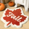 thumbnail image 1 of Maple Leaf Pumpkin Theme Rug Home Bedroom Non Slip Bedside Bathroom Mat Skidproof Floor Carpet Seasonal Decor, 1 of 6