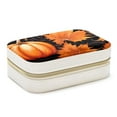 thumbnail image 1 of Maple Leaf Pumpkin Velvet Portable Jewelry Box with Removable Compartment - Necklace, Earring, and Travel Organizer - Gift, 1 of 7