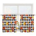 thumbnail image 1 of Maple Leaf Sheer Curtains for Living Room Bedroom, Fall Leaves Light Filtering Sheer Curtain Rod Pocket Voile Window Treaments Drapes, 52 x 54 Inches, 1 of 9