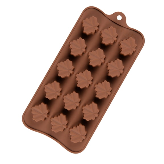 Maple Leaf Silicone Chocolate Mold, Autumn Leaf Shape Cookie Biscuit Pudding Baking Tray, Non-Stick DIY Home Dessert Decorating Accessory