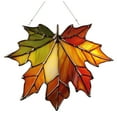 thumbnail image 1 of Maple Leaf Suncatcher for Window,Acrylic Maple Leaves Hanging Ornament, 6.3 inch,Fall Leaf Decorations Window Wall Hanging Ornament for Thanksgiving Autumn Party Supplies, 1 of 6