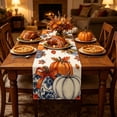 thumbnail image 1 of Maple Leaf Table Runner Fall Thanksgiving Dining Table Decor Water Resistant Washable Autumn Holiday Table Flag, 1 of 6