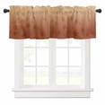 thumbnail image 1 of Maple Leaf Valances for Windows Fall Leaves Gradient Brown Background Rod Pocket Curtain Valance Window Treatment Short Curtains for Kitchen Living Room, 54"x18", 1 of 5