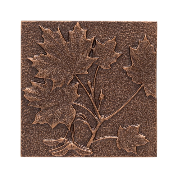White Hall Home Decorative Maple Leaf Wall Decor - Antique Copper