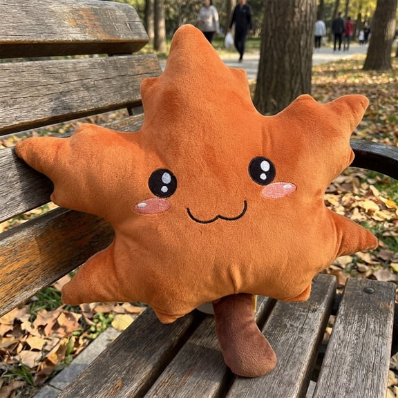 Maple Leaf plush toys, available in sizes of 7.8 and 12 inches, feature cute smiling faces, fun-filled sun pillows, and sunshine-like plush stuffed animal toys, making them perfect as birthday gifts