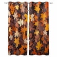 thumbnail image 1 of Maple LeafFall Blackout Curtains for Bedroom Living Room Darkening Curtains 90 Inch Autumn Rustic Botanical Leaves Black Out Window Curtain Privacy Insulated Window Treatment Grommet Drapes 52"x90"x2, 1 of 9