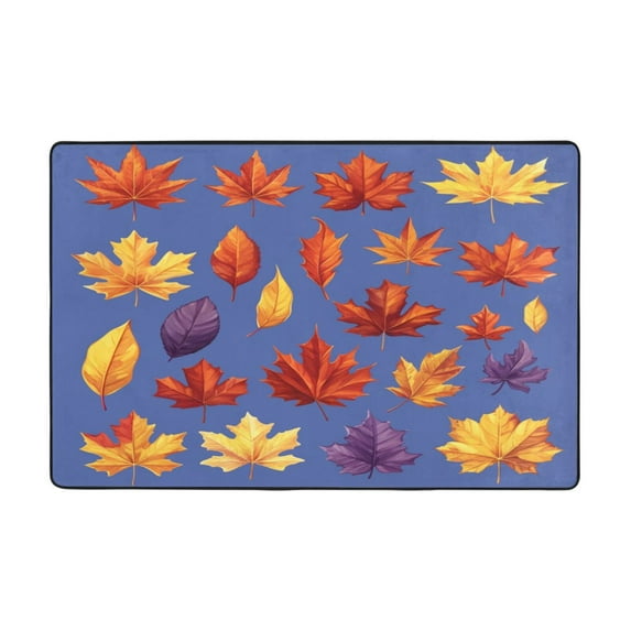 Maple Leafs Rugs Washable Cover Floor Rug Carpets Bathroom Decorations For Kitchen Bedroom Indoor 36"X24"