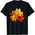 thumbnail image 1 of Maple Leaves Autumn Fall Season For Women Men T-Shirt100% pure cotton short-sleeved shirt for both men and women, 1 of 6