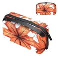 thumbnail image 1 of Maple Leaves Charger Organizer, Hard Drive Cases, Cord Travel Organizer, Cell Phone Cord Organizer - Waterproof Oxford Cloth Digital Bag 5.9x9.44x3.14 in, 1 of 6