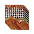 thumbnail image 1 of Maple Leaves Fall Cloth Napkins Set of 8 Reusable Dinner Napkins, Thanksgiving Pumpkins Rustic Corn Retro Plaid Cocktail Napkin Washable Table Napkins for Wedding/Holiday Party/Baby Shower 20"x20", 1 of 7