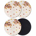 thumbnail image 1 of Maple Leaves Fall Coasters Set of 4, Absorbent Coasters for Drinks, Thanksgiving Branches Rustic Coaster for Desk Coffee Table Protection, Home Decor House Warming Gifts 4", 1 of 8