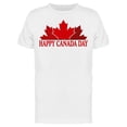 thumbnail image 1 of Maple Leaves, Happy Canada Day T-Shirt Men -Image by Shutterstock, Male Medium, 1 of 2