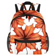 thumbnail image 1 of Maple Leaves Large Capacity Backpack with Adjustable Shoulder Strap, Printed Design, Lightweight , Shoulder Backpack Book Bag, Small Backpack Purses for Teens, 1 of 6
