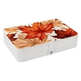 thumbnail image 1 of Maple Leaves Portable PU Leather Travel Jewelry Display Case Organizer Box, 1 of 6