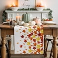 thumbnail image 1 of Maple Leaves Table Runner, Autumn Thanksgiving Kitchen Dining Table Decoration for Home Party Decor 13x90 Inches, 1 of 9