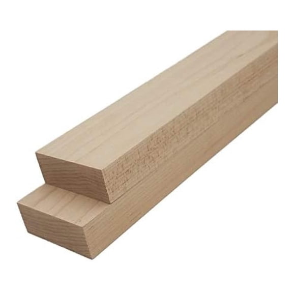Maple Lumber Boards - 3/4" x 2" (2 Pcs) (3/4" x 2" x 24")