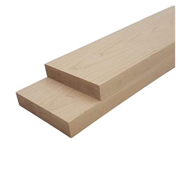 Maple Lumber Boards - 3/4" x 4" (2pc) (3/4" x 4" x 18")