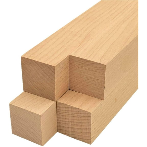 Maple Lumber Square Turning Blanks - 1.5" x 1.5" (4pc)
