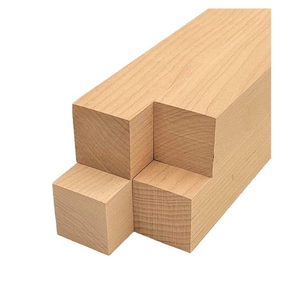 Maple Lumber Square Turning Blanks (4 Pieces) (1.5" x 1.5" x 8")