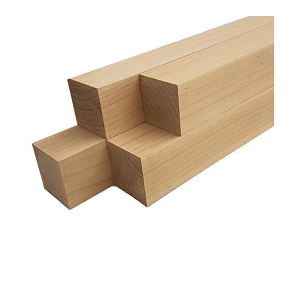 Maple Lumber Square Turning Blanks (4pc) (2" x 2" x 18")