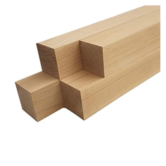 Maple Lumber Square Turning Blanks (4pc) (2" x 2" x 18")