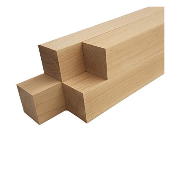 Maple Lumber Square Turning Blanks (4pc) (2" x 2" x 24")