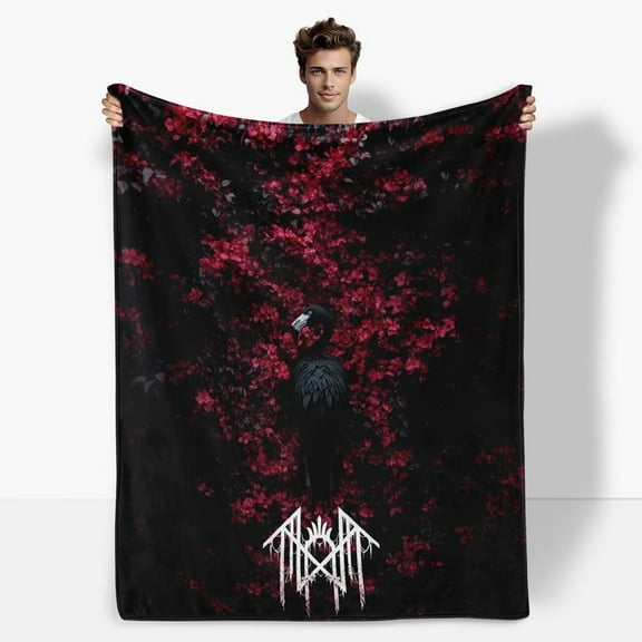 [Maple] Print In USA, Sleep Token Pattern Flannel Blanket, Adult Blanket In Tiktok Shop Air-Conditioned Room Accessory decor bed blanket