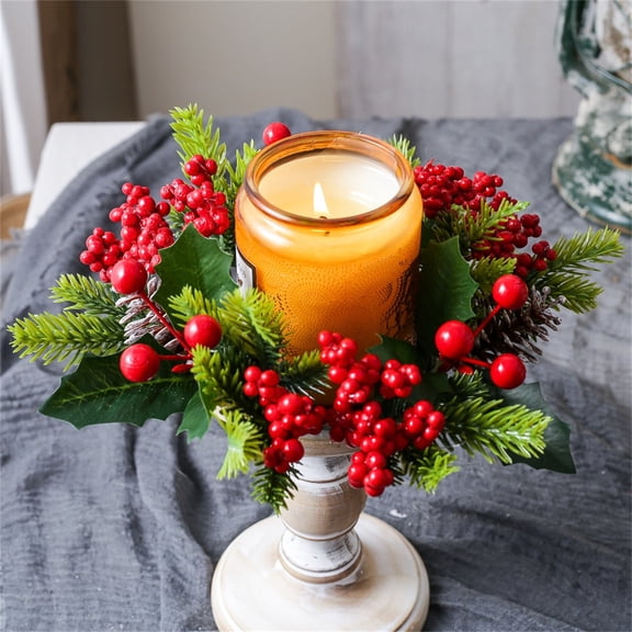 Maple Pumpkin And Berry : Autumn Gratitude Candle Crown Decor