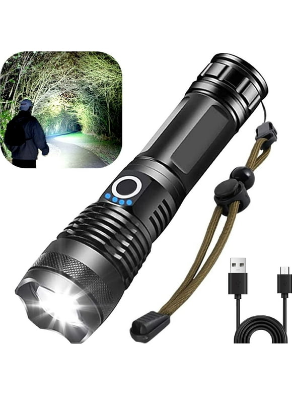 Maple Star 100000 High Lumens Usb Rechargeable Powerful Waterproof Super Very Bright Flashlights