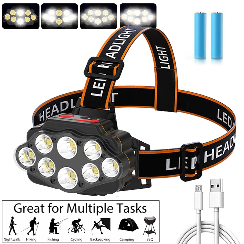Maple Star Rechargeable Headlamps, Outdoor 2000 Lumen Head Lamp